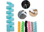Cavo Dati Universale In Silicone A Spirale Copertura Protettiva Antirottura Avvolgitore Filettato (Colore Casuale) Casuale