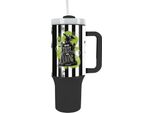 Beetlejuice - Tazza Da Viaggio "Mai Fidarsi Dei Vivi"", 1L PM10939 (Taglia Unica) (Nero/Bianco/Verde)"