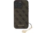 Guess, Custodia Protettiva Per Apple Iphone 16 Pro Max Con Motivo 4G, Marrone
