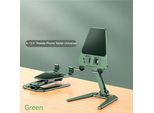 Supporto Per Tablet In Metallo Supporto Per Cellulare Supporto Pieghevole Angolo Ergonomico Regolabile Antiscivolo Da Scrivania Verde