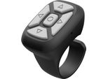 Telecomando Bluetooth Video Page Turner Mobilní Telefon Kamera Shutter Fingertip Controller Nero