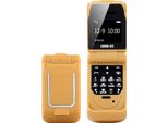 J9 0,66 Zoll Mini Filp Handy Fm Wireless Bluetooth 3.0 Dialer Hands Free Headset Handy Oro