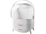Organizzatore Per Il Trucco - Bianco - 36,5 X 28,2 Cm - Contenitore - Astuccio Per Il Trucco - Organizzatore Per La Cura Della Pelle