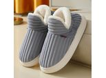 Pantofole Termiche Invernali Grigio Chiaro, Pantofole Unisex In Peluche Calde E Accoglienti Per Uso Domestico E Regalo, Misura: 35-36