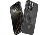 Custodia Per Iphone 16 Pro Magnetic Ultra Thin Transparent Case Con Magsafe E Camera Cover Nero