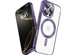 Custodia Per Iphone 16 Pro Magnetic Ultra Thin Transparent Case Con Magsafe E Camera Cover Viola