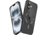 Custodia Per Iphone 16 Magnetic Ultra Thin Transparent Case Con Magsafe E Camera Cover Nero
