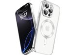 Custodia Per Iphone 16 Pro Max Magnetic Ultra Thin Transparent Case Con Magsafe E Camera Cover Argento
