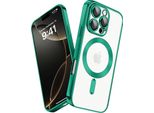 Custodia Per Iphone 16 Pro Magnetic Ultra Thin Transparent Case Con Magsafe E Camera Cover Verde