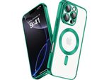Custodia Per Iphone 16 Pro Max Magnetic Ultra Thin Transparent Case Con Magsafe E Camera Cover Verde