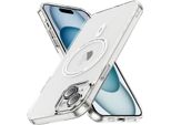 Custodia Magnetica Trasparente Per Iphone 15, Compatibile Con Magsafe, Custodia Protettiva Antiurto Ibrida Bianca