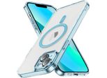 Custodia Magnetica Trasparente Per Iphone 13 Mini, Compatibile Con Magsafe, Custodia Protettiva Ibrida Antiurto Blu