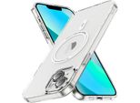 Custodia Magnetica Trasparente Per Iphone 13, Compatibile Con Magsafe, Custodia Protettiva Antiurto Ibrida Bianca