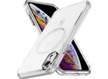 Custodia Magnetica Trasparente Per Iphone Xr, Compatibile Con Magsafe, Custodia Protettiva Antiurto Ibrida Bianca