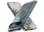 Custodia Magnetica Trasparente Per Google Pixel 10 Pro Xl, Compatibile Con Magsafe, Custodia Protettiva Ibrida Antiurto Blu