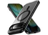 Custodia Magnetica Trasparente Per Google Pixel 9 / Pixel 9 Pro, Compatibile Con Magsafe, Custodia Protettiva Ibrida Antiurto Nero