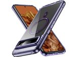 Custodia Magnetica Trasparente Per Google Pixel 8 Pro, Compatibile Con Magsafe, Custodia Protettiva Ibrida Antiurto Viola