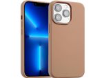 Custodia Per Iphone 13 Pro - Silicone - Accezz Soft Case/Backcover - Marrone Chiaro