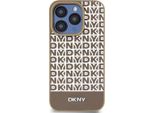 Dkny, Custodia Protettiva Per Iphone 14 Pro Con Motivo A Righe In Basso, Marrone