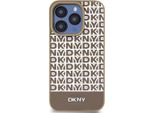 Dkny, Custodia Protettiva Per Iphone 13 Pro Max Con Motivo A Righe In Basso, Marrone