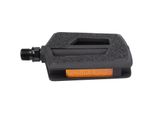 Pedali Ud Pedale Antiscivolo Steady Flat In Plastica 9/16 Con Catarifrangenti, Nero