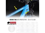 Kit Di Protezione Del Telaio Della Bicicletta Rhino Mtb, Trasparente, 35 X 17,5 Cm