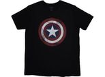 Marvel Comics - Maglietta "Capitan America"" Per Bambini/Ragazzi Unisex RO12465 (Xl) (Schwarz)"