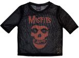 Misfits - Top Corto Logo Per Donna RO12639 (Xs) (Nero/Arancione)