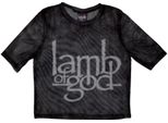 Lamb Of God - Top Corto Da Donna RO12660 (38 It) (Nero)