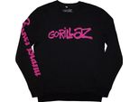 Gorillaz - Felpa "Craker Island Pazuzu Spiral"" Uomo/Ladies Unisex RO12650 (S) (Nero)"