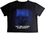 Billie Eilish - Top Corto "Hit Me Hard And Soft"" Donna RO12629 (Xxl) (Nero/Blu)"