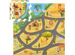 Relaxdays Puzzle Mat Safari