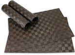 Tovagliette Modern Set Di 4 Marrone Come Tovagliette Da Tavola