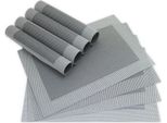 Set Di 8 Tovagliette Borda Nere E Argento Come Tovagliette Da Tavola