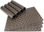 Tovagliette Modern Set Di 8 Marrone Come Tovagliette Da Tavola
