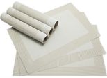 Tovagliette Borda Set Di 6 Bianco Crema Come Tovagliette Da Tavola