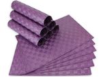 Set Di 12 Tovagliette Viola Modern Come Tovagliette Da Tavola