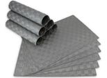 Tovagliette Modern Set Di 12 Grigio Come Tovagliette Da Tavola