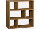 Libreria Asimmetrica A 3 Livelli Con 6 Vani, Albero Di Mango