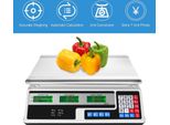 Bilancia Di Calcolo Dei Prezzi 40Kg/5G Bilancia In Acciaio Inox Con Display Lcd Bilancia Digitale Per Pacchi Bilancia Da Cucina Bilancia Digitale Bilancia Di Mercato Per Supermercati E Negozi Al Dettaglio
