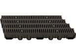 Scarmaxx 4M Canale Di Drenaggio A Pavimento Canale Per Acqua Piovana A15 60 Mm Griglia A Barre Grigio - 13X400X11,5Cm