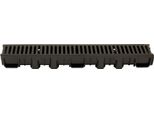 Scarmaxx 1M Canale Di Drenaggio A Pavimento Canale Per Acqua Piovana A15 60 Mm Griglia A Barre Grigio - 13X100X11,5Cm