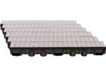 Scarmaxx 6M Canale Di Drenaggio A Pavimento A15 60 Mm Griglia Longitudinale Grigia - 13X600X11,5 Cm