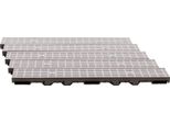 Scarmaxx 5M Canale Di Drenaggio A Pavimento Canale Per Acqua Piovana A15 60 Griglia A Barre Longitudinali Grigio - 13X500X6Cm