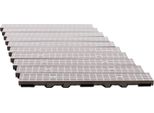 Scarmaxx 10M Canale Di Drenaggio A Pavimento Canale Per Acqua Piovana A15 60 Griglia A Barre Longitudinali Grigio - 13X1000X6Cm