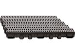 Scarmaxx 5M Canale Di Drenaggio A Pavimento A15 115 Mm Griglia A Barre Grigio - 13X500X11,5Cm