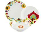 Set Di Stoviglie Excelsa 18 Pezzi In Porcellana Jaipur Colorata