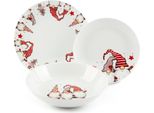 Set Di Stoviglie Excelsa 18 Pezzi Gnomo In Porcellana Colorata