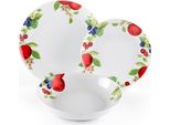 Set Di Stoviglie Excelsa 18 Pezzi In Porcellana Apple Colorata