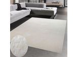 Tappeto Shaggy A Pelo Alto Lavabile Antiscivolo Crema Dimensioni - 240 X 340 Cm